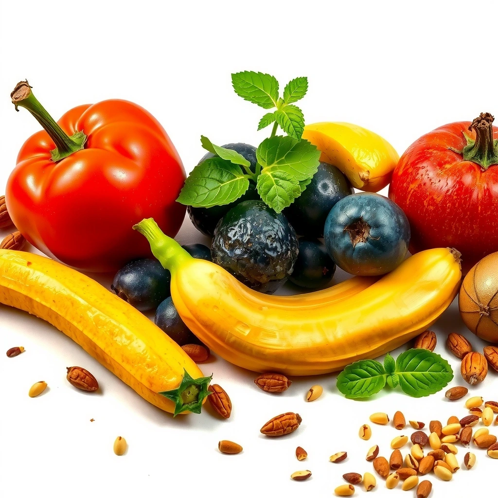 Natürliche Lebensmittel und ausgewogene Ernährung